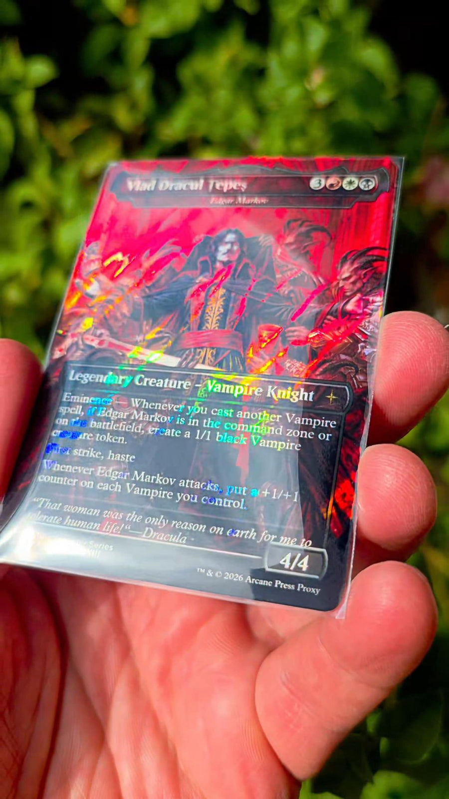 Dracula Markov — Surge Foil Commander Proxy