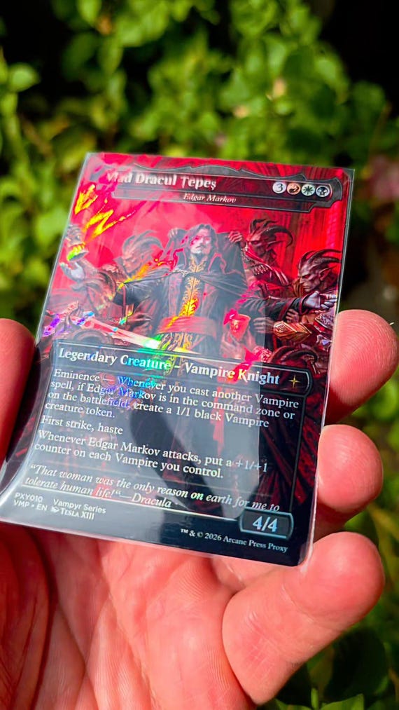 Dracula Markov — Surge Foil Commander Proxy — Arcane Press, photo 3