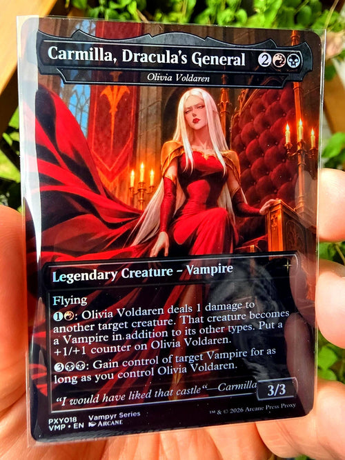 Carmilla / Olivia Voldaren — Foil Commander Proxy — Arcane Press