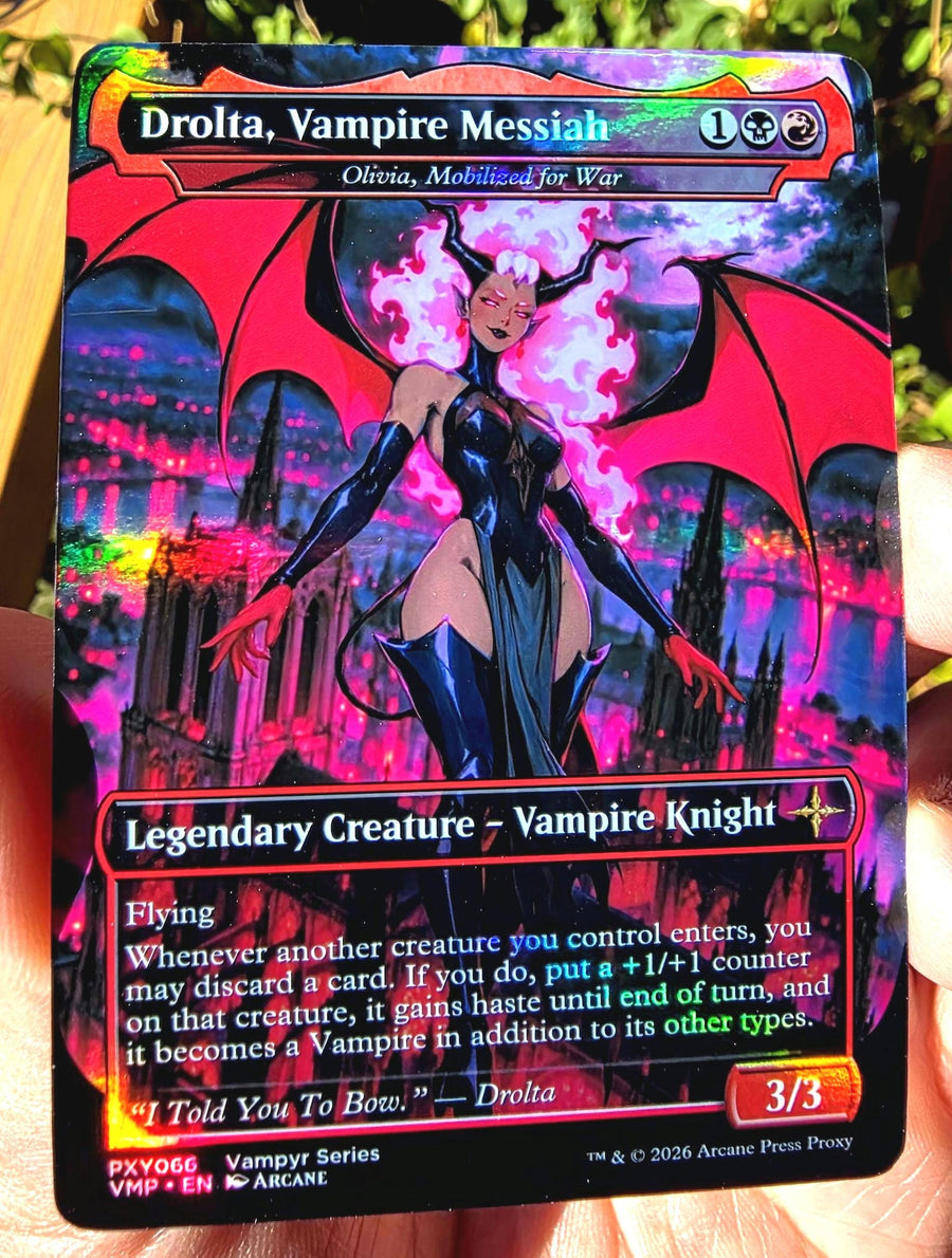 Drolta / Olivia, Mobilized for War — Foil Commander Proxy